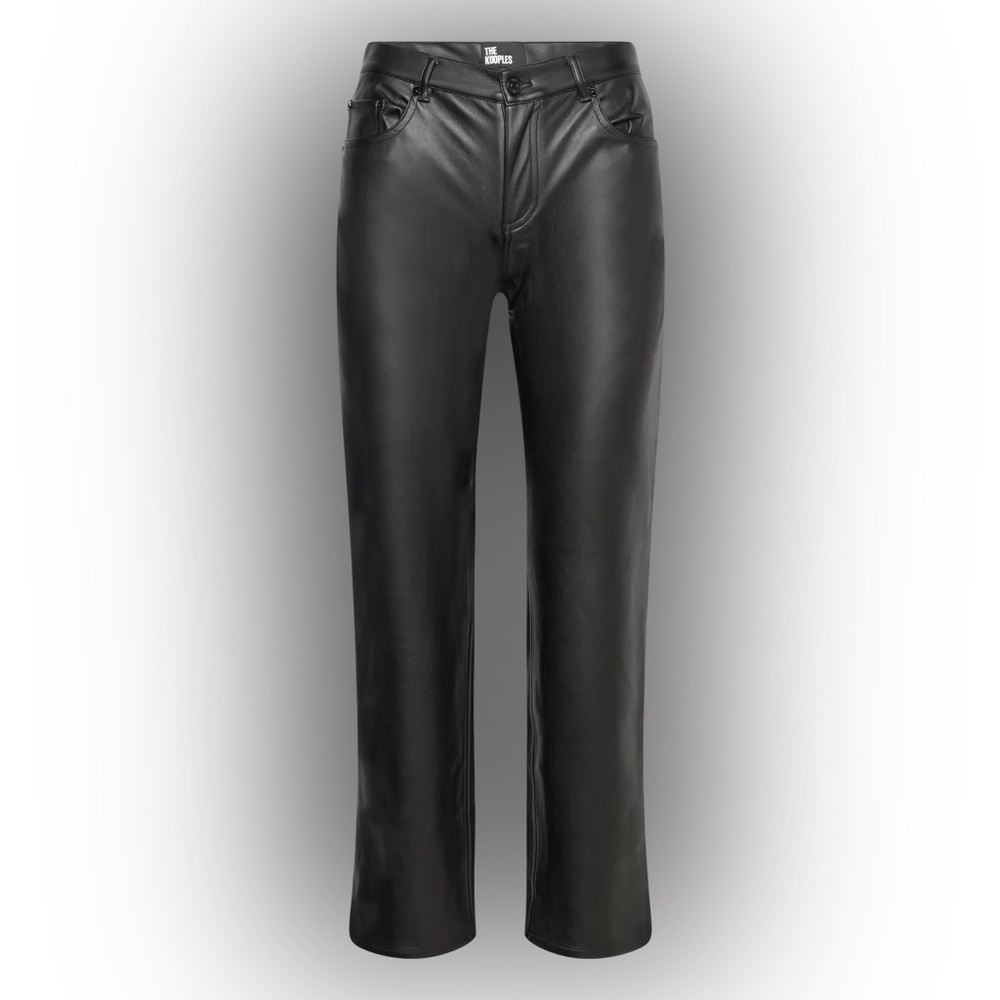 The Kooples Black Faux Leather Pants